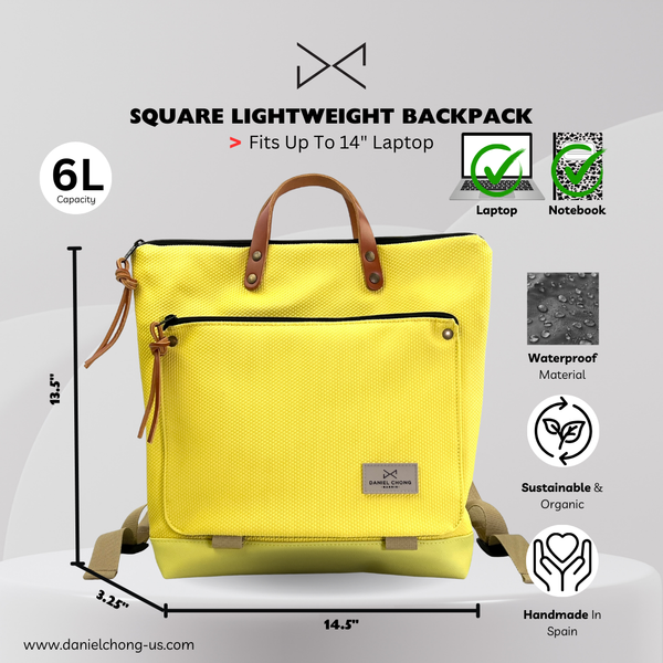 "Sapphire" Square Book Holder Backpack - Waterproof DZ
