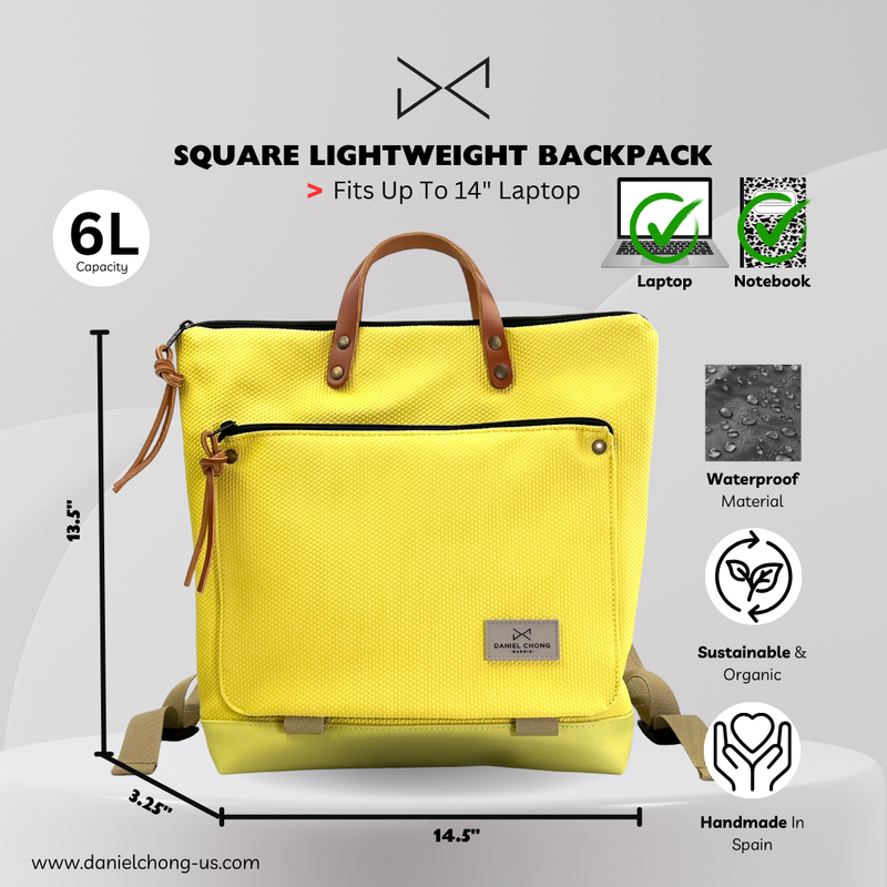 "Sapphire" Square Book Holder Backpack - Waterproof DZ