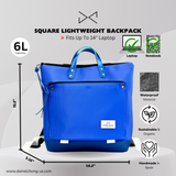 "Sapphire" Square Book Holder Backpack - Waterproof DZ