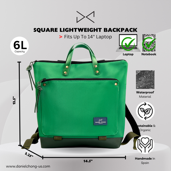 "Sapphire" Square Book Holder Backpack - Waterproof DZ