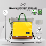 Square Book Holder Backpack - Canvas