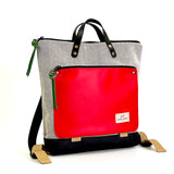 Medium Square Book Holder Backpack - Canvas (8108774916376)